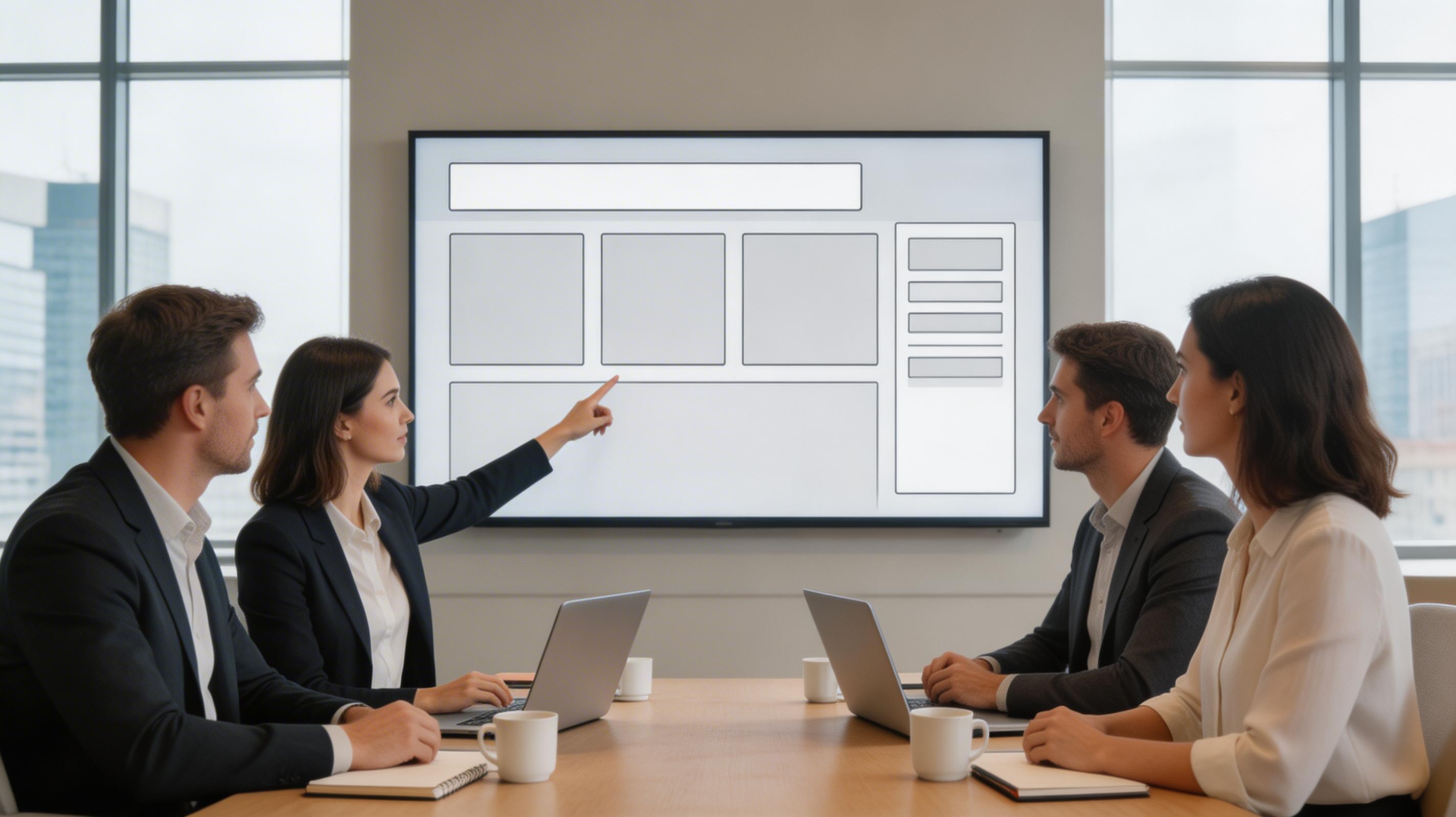 Creative strategy and wireframe image
